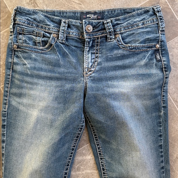 Silver SUKI slim boot cut W30/L31 Classic Blue Denim Jeans - Picture 2 of 11